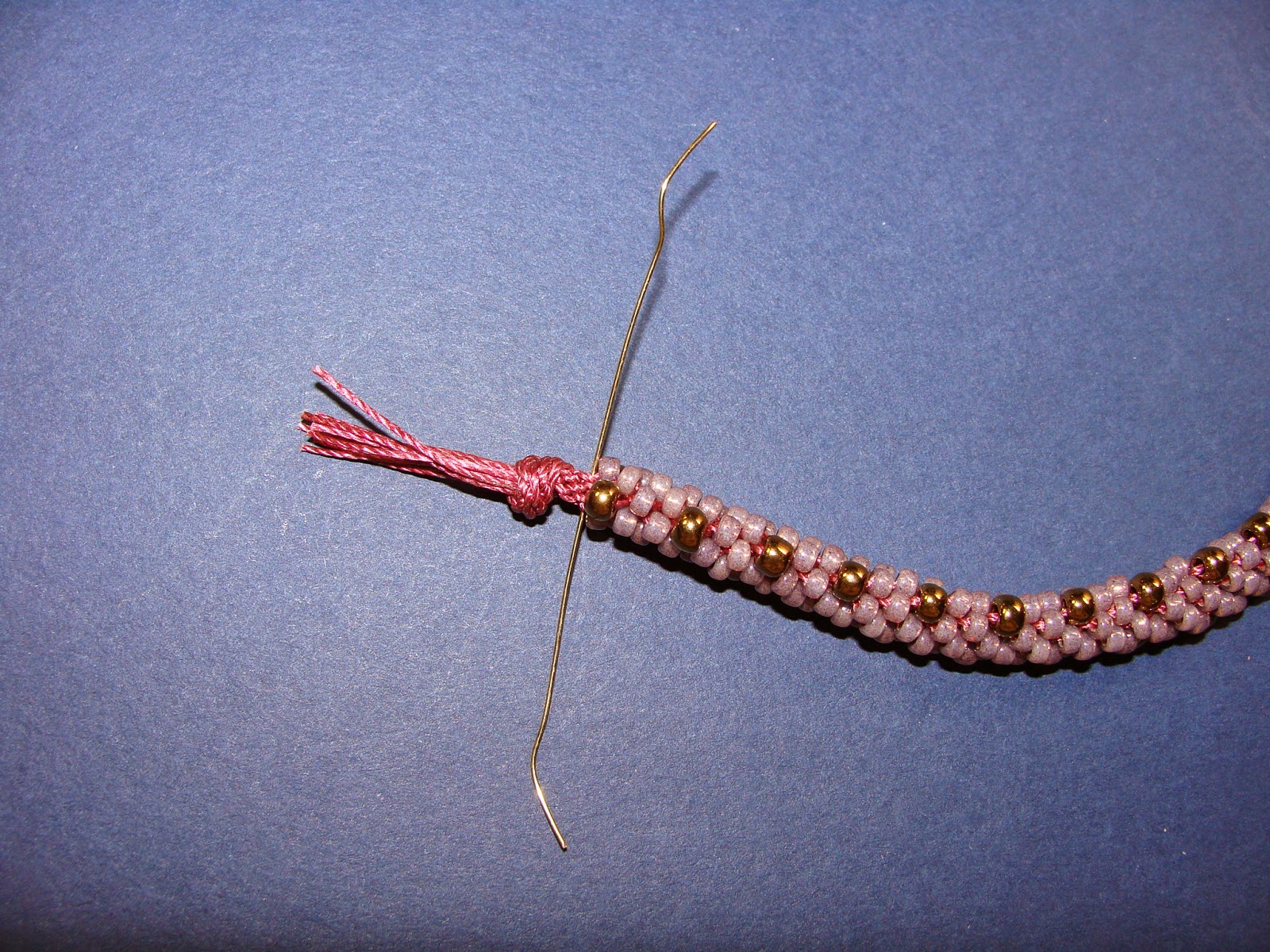 Beaded Girl How to attach a bead cap to a beaded Kumihimo or crochet rope