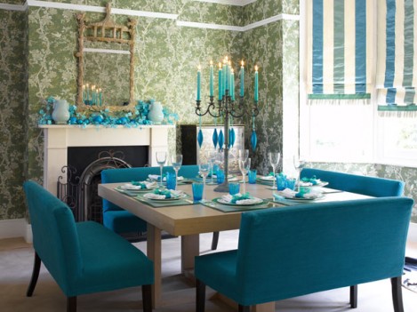 sybaritic spaces: Blue Green and Dining Rooms