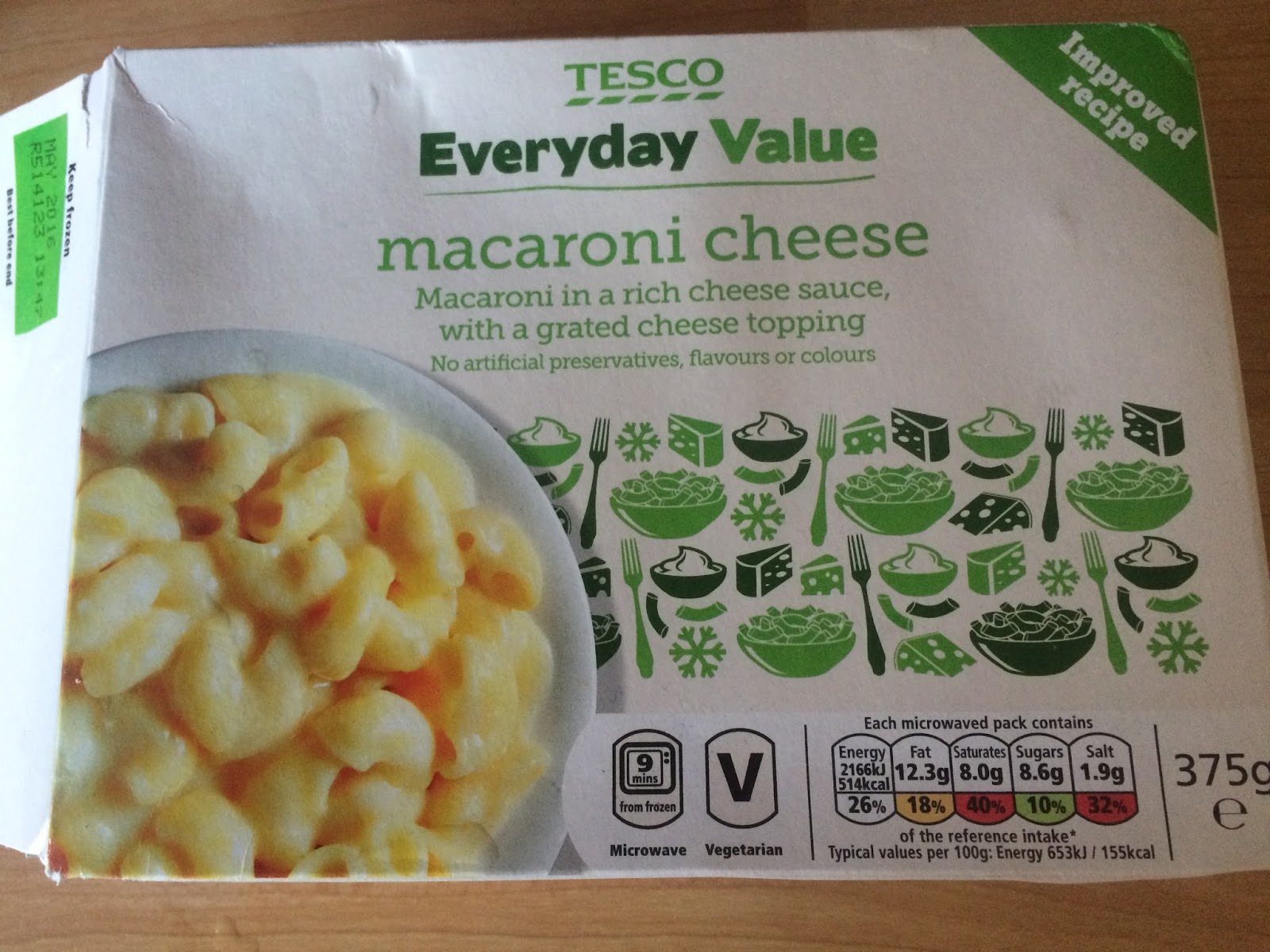 A Review A Day Today's Review Tesco Everyday Value Macaroni Cheese
