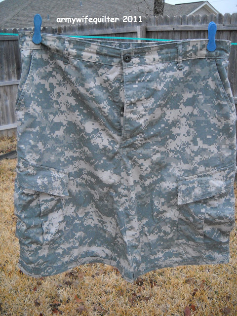 Army Wife Quilter: His and Hers ACUs