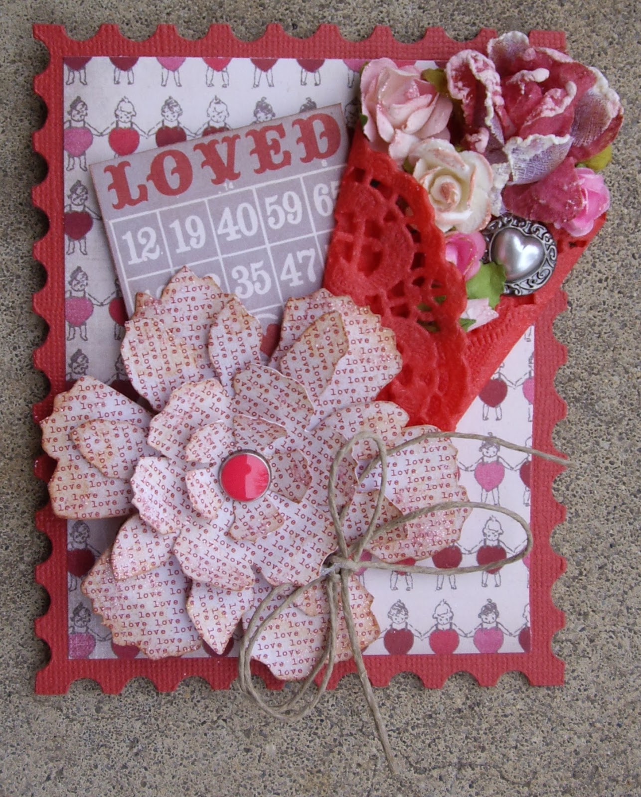 Creating with Paper and Bows Postage Stamp Cards