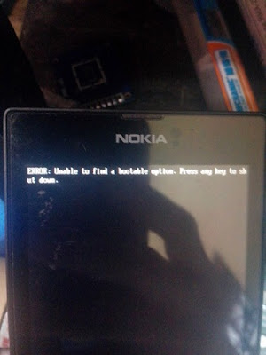 Chia se qua trinh sua loi unable to find a bootable option thay o cung nokia lumia 520 cuc nhanh
