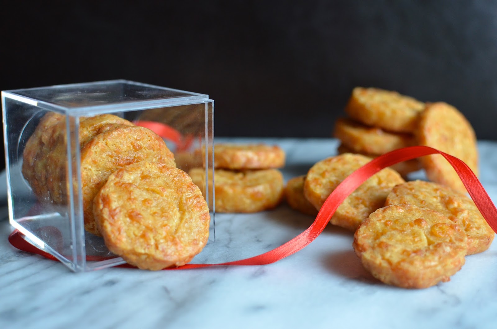 Playing with Flour Cheddar cheese coins