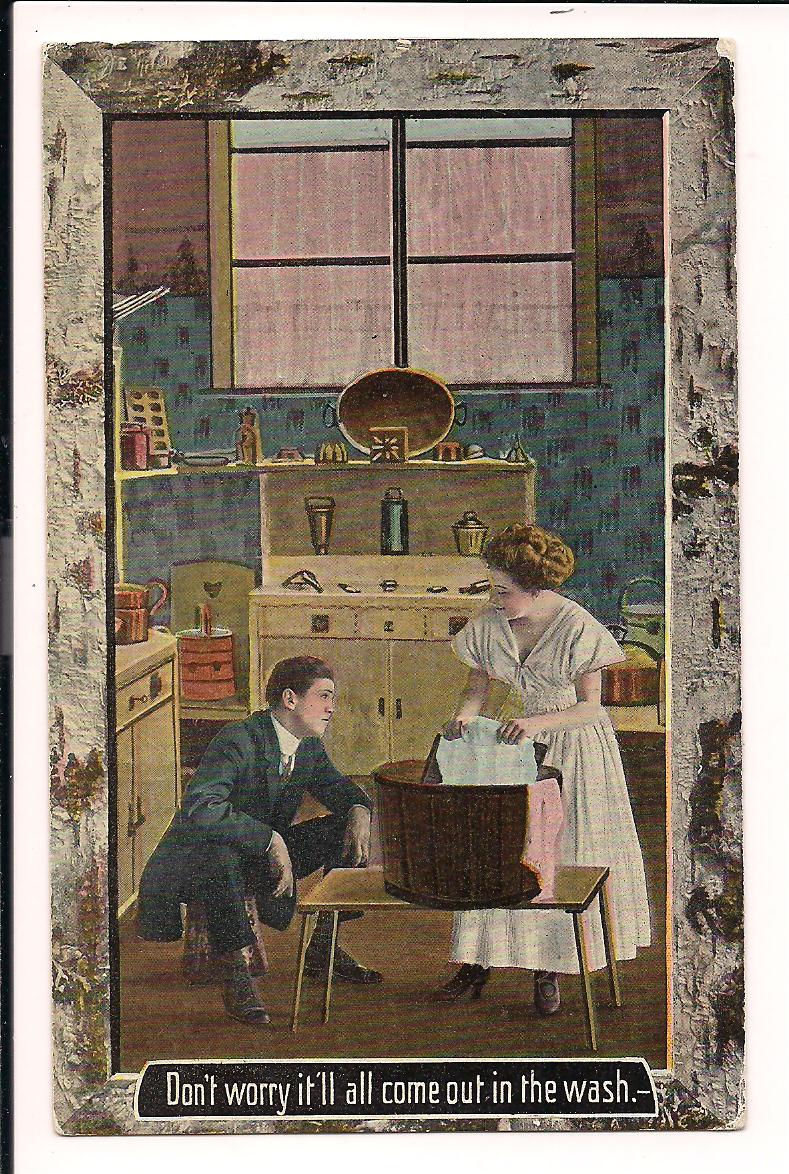 Judy's Postcards Plus Don't Worry it'll all come out in the Wash