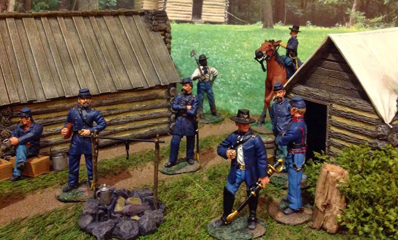 W Britain 31212 Civil War Senior Federal Staff Officer with Portfolio