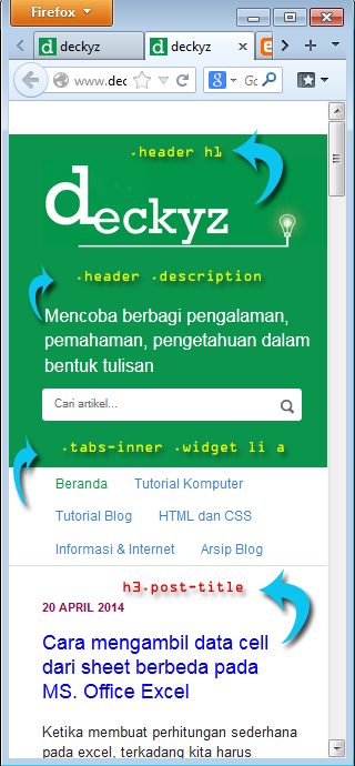 Mengubah ukuran font pada media screen Mengubah ukuran font pada media screen