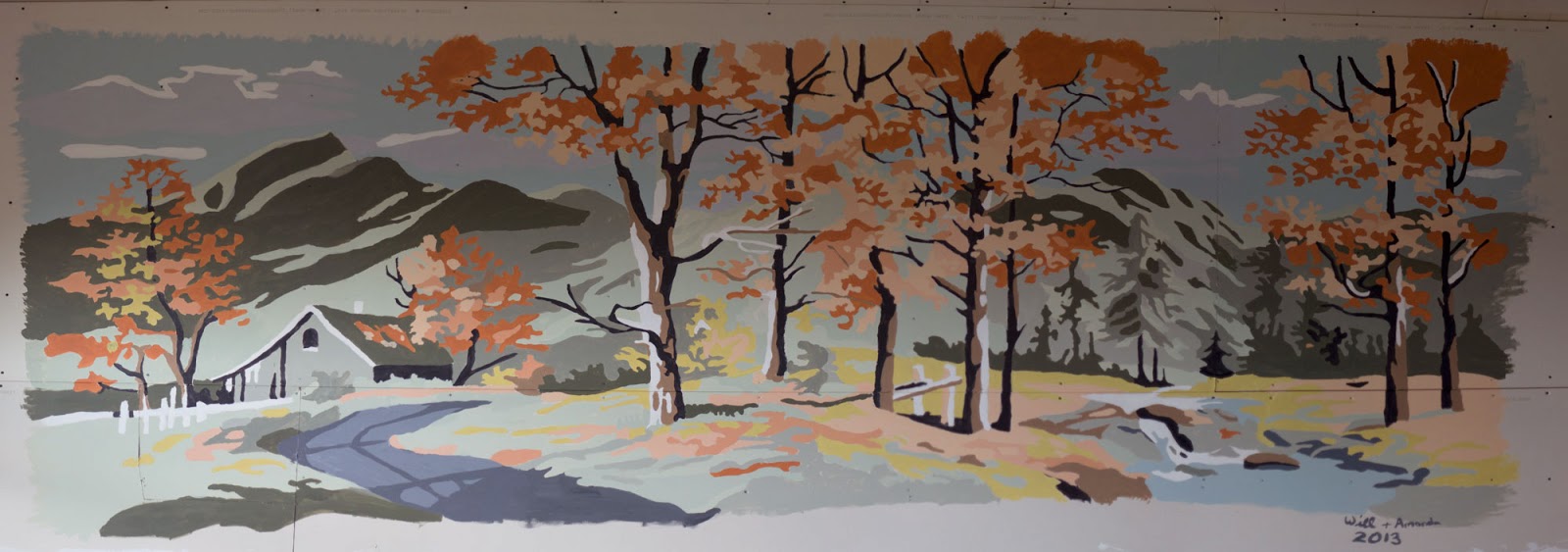 Paint By Numbers Wall Mural Little Lady Little City