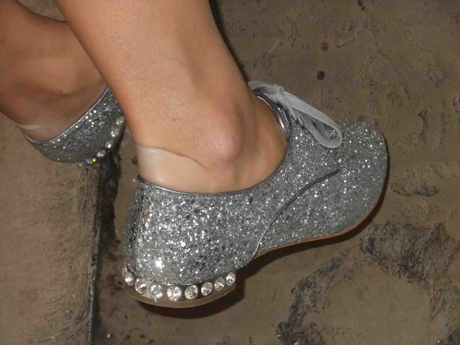 prada glitter shoes