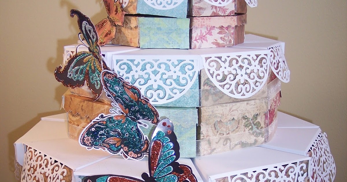 ArtGlitterBlog Butterfly Cake Boxes with Art Glitter
