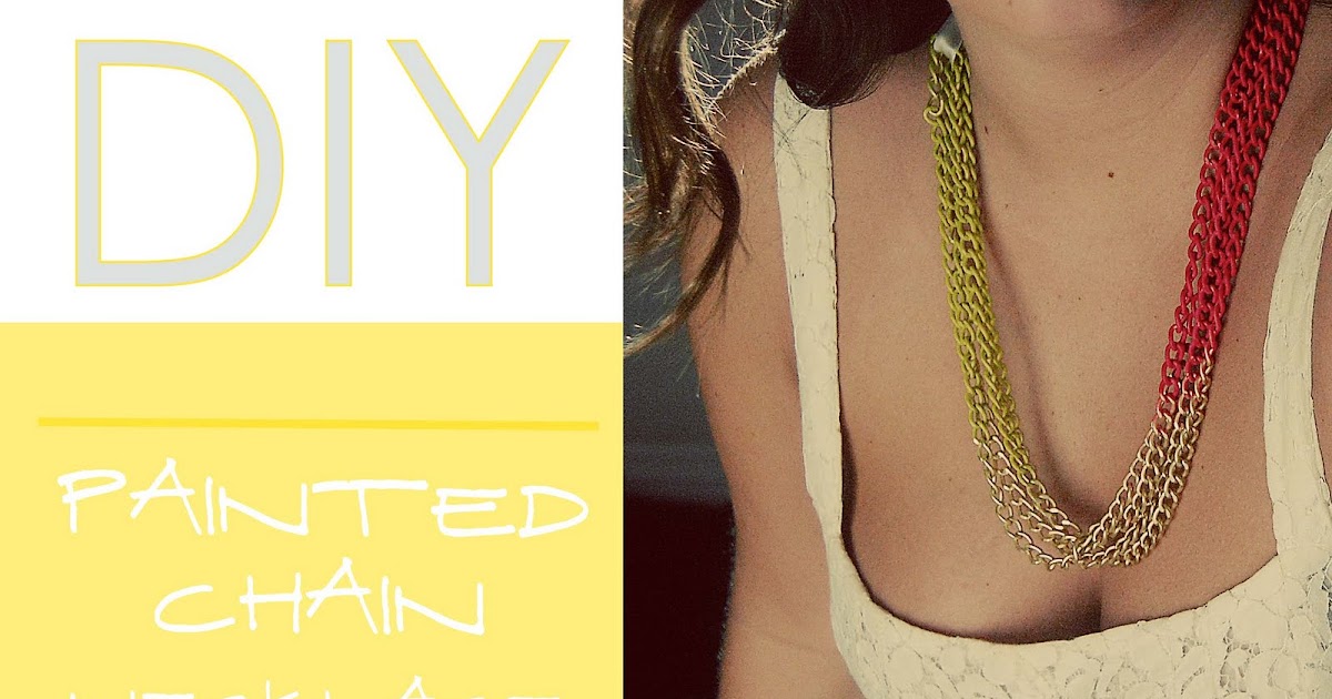 Just B B Gathered DIY Painted chain necklace