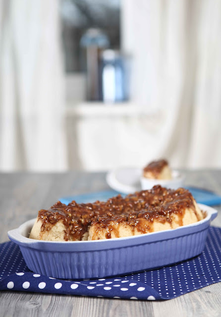 caramel pecan buchteln