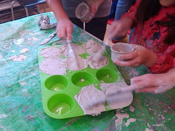 Muffins: plaster molds