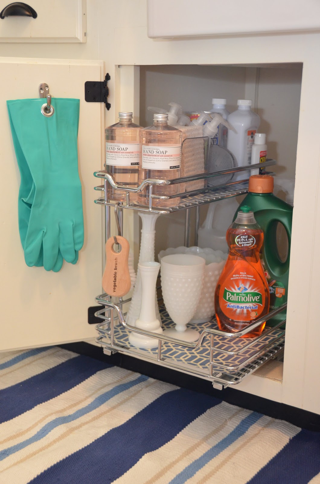 Under Kitchen Sink Storage | iron twine under sink storage Under Kitchen Sink Storage | iron twine under sink storage