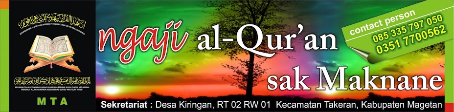 Ngaji Qur'an Sak Maknane