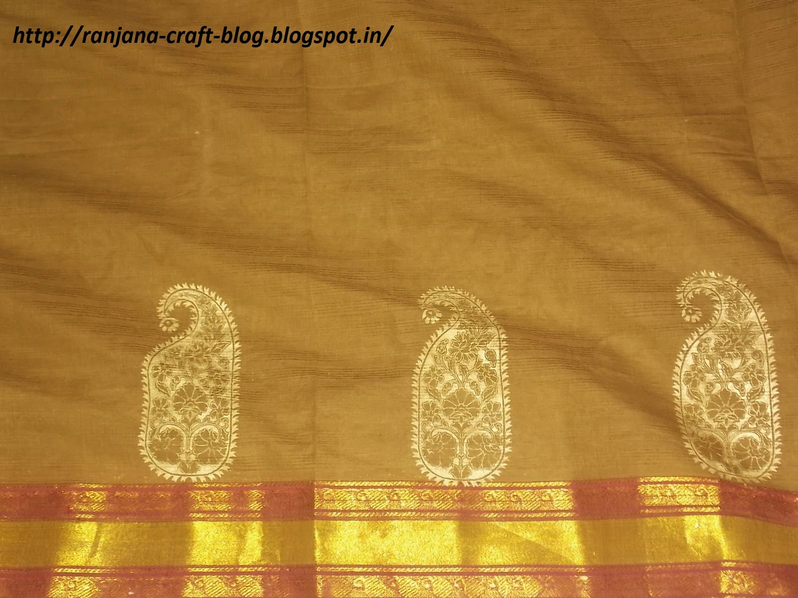 Screen printing on saree after years