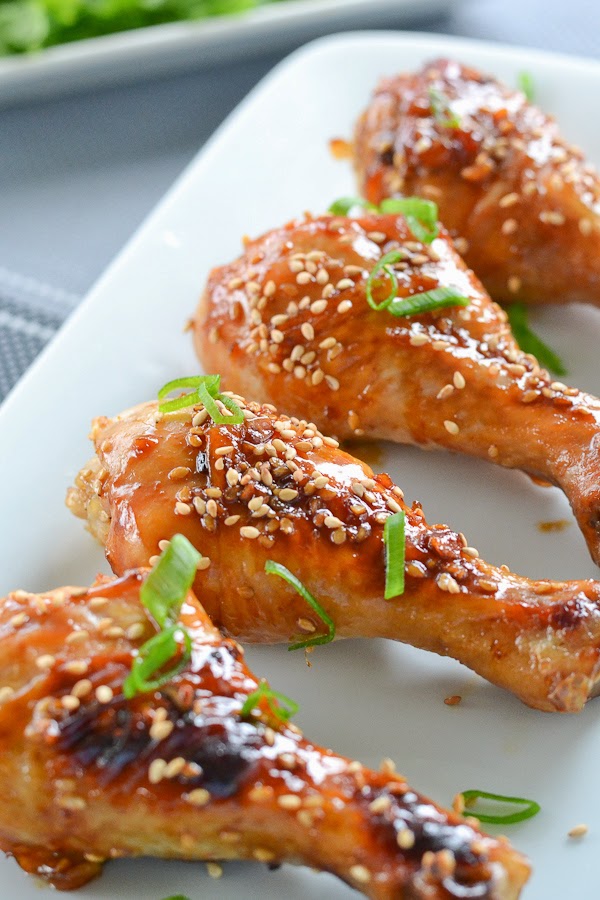 STICKY HONEY SESAME DRUMSTICKS recipe