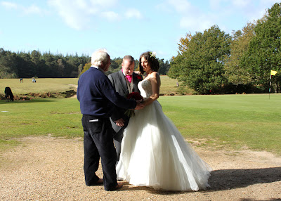 A behind the scenes look at a wedding photoshoot for a New Forest venue.