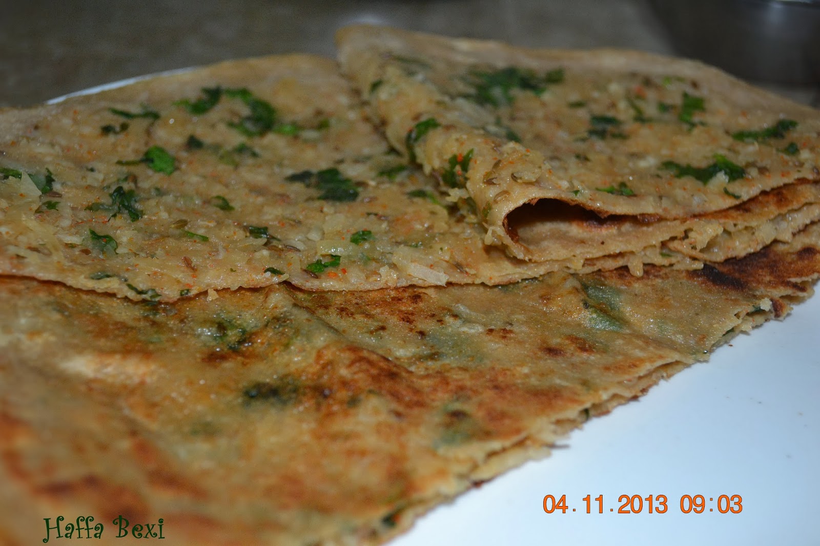Radish Filled Chapati (Mooli ka paratha) Haffa's kitchen adventures
