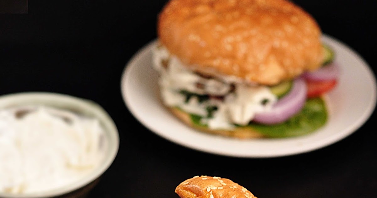 Chickpea Burger With Yogurt Tahini Sauce Spill the Spices