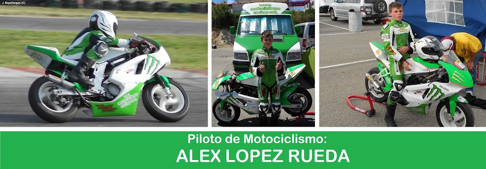 Alex López Rueda. Piloto de Motociclismo