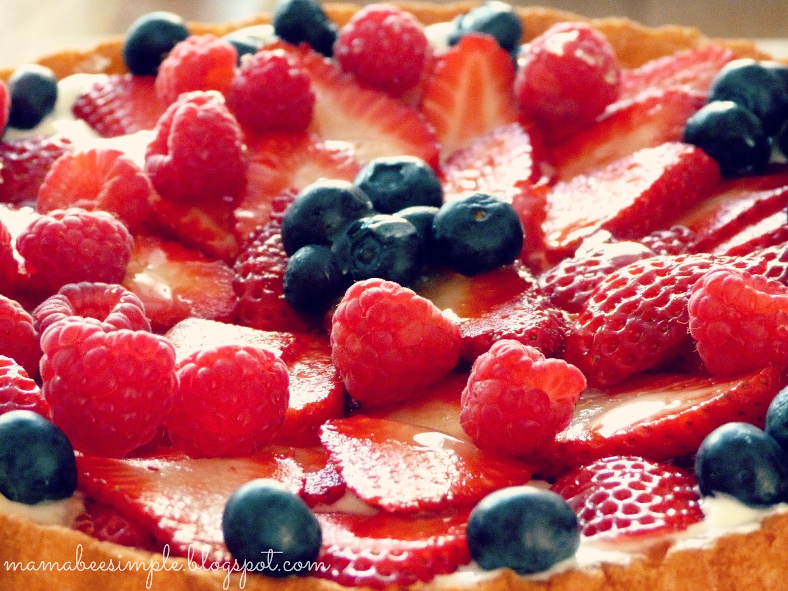 Mama Bee Simple 5 Minute Fresh Fruit Flan