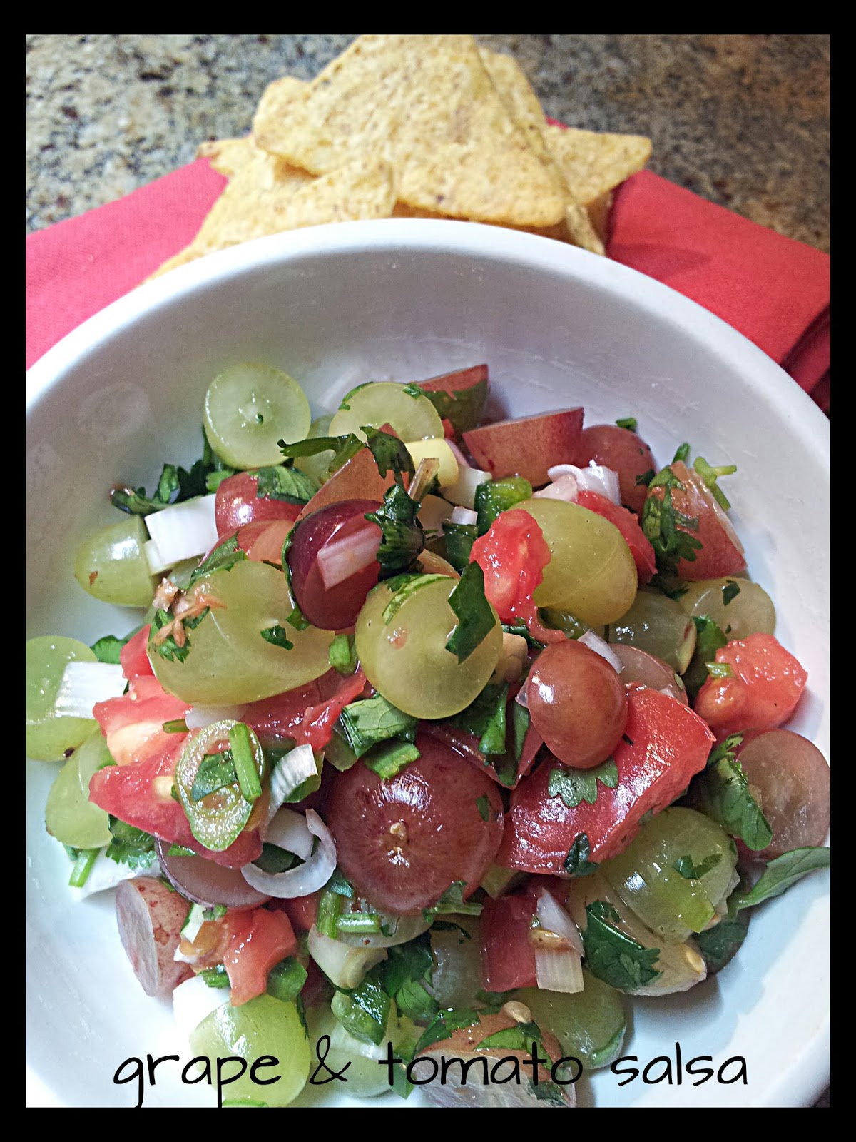 red or green? Grape & Tomato Salsa