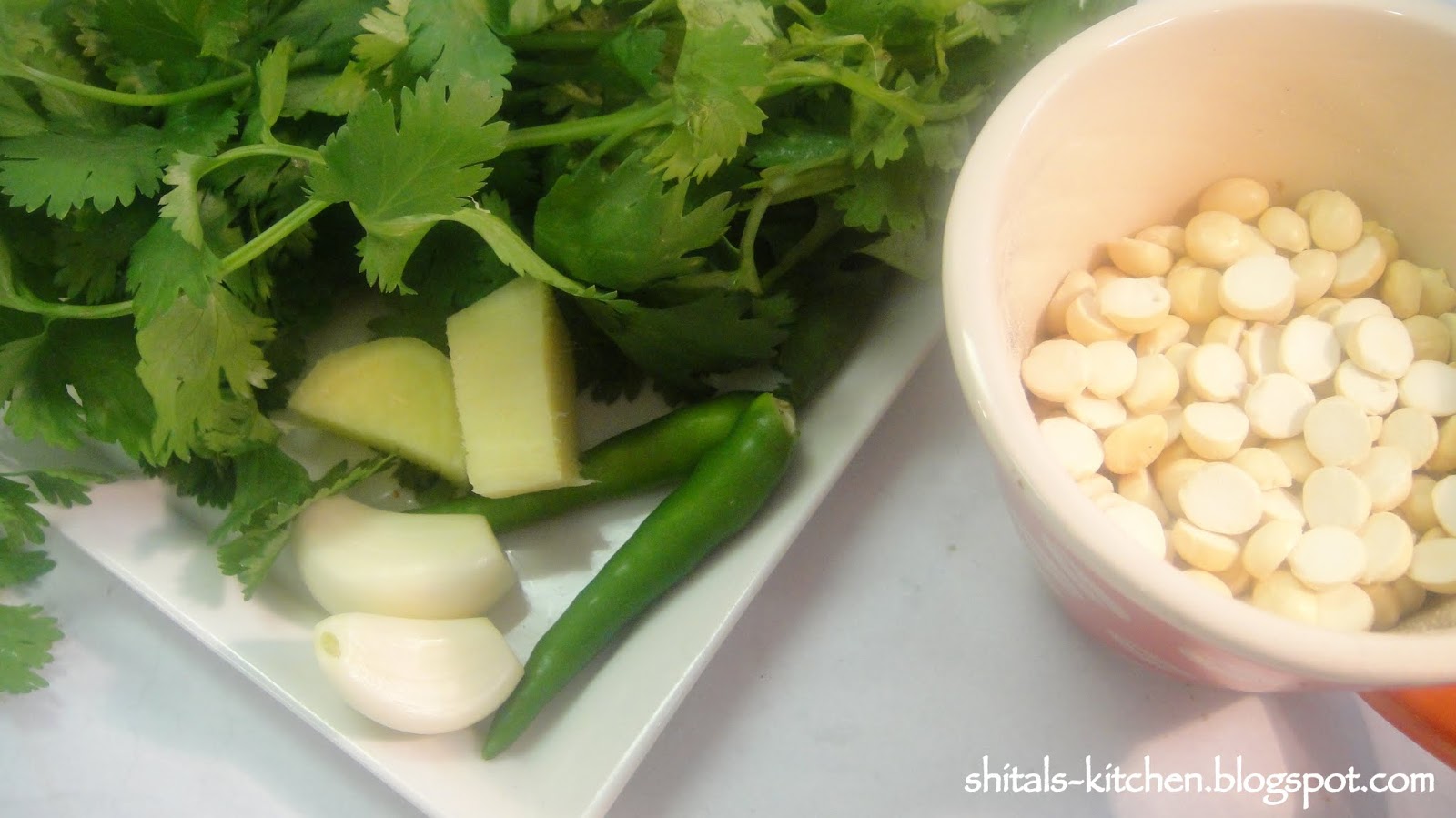 Shital'sKitchen Cilantro and Garlic Chutney