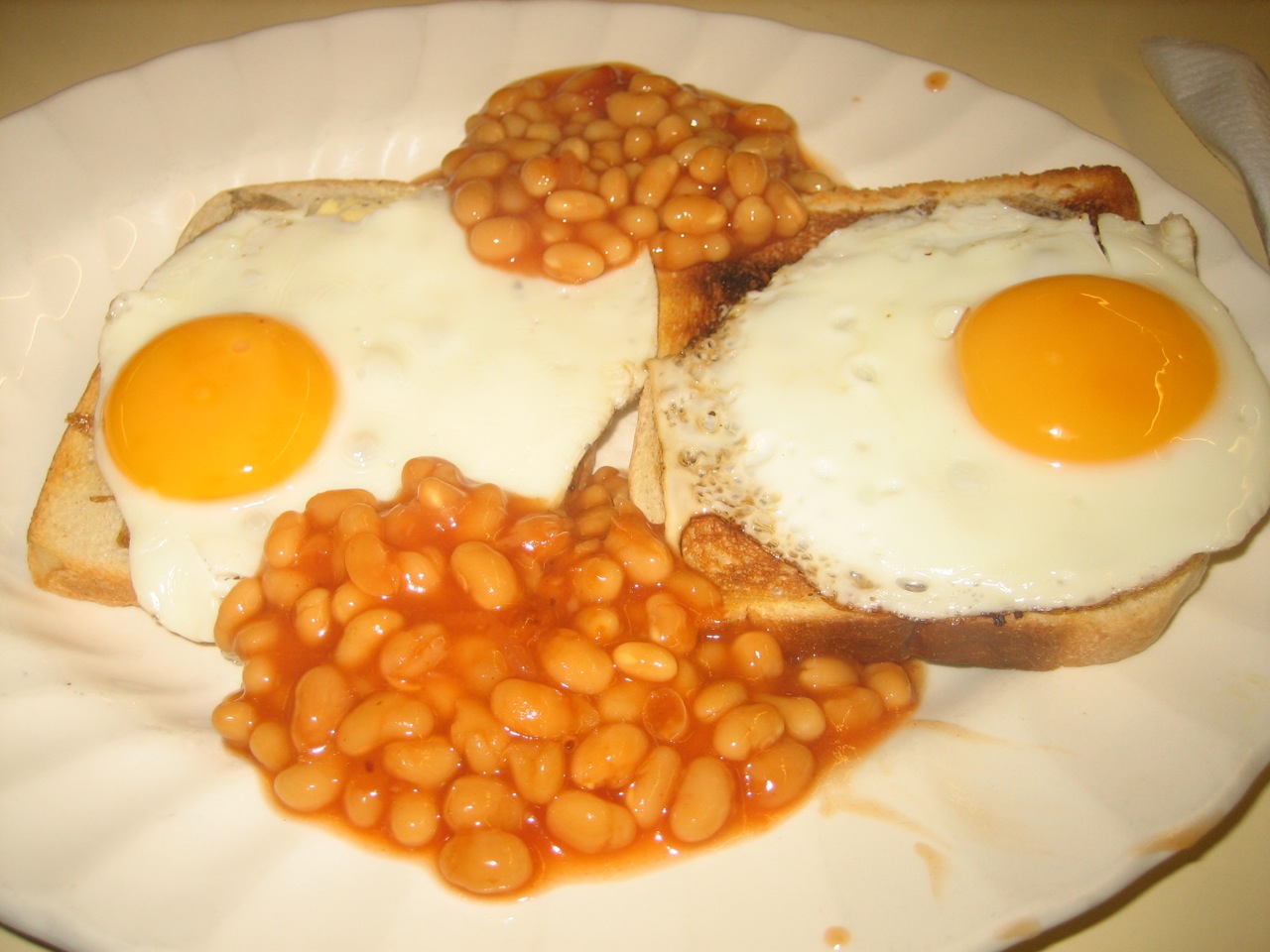 Living Deliciously in SoCal Cook British Egg and Beans on Toast Breakfast