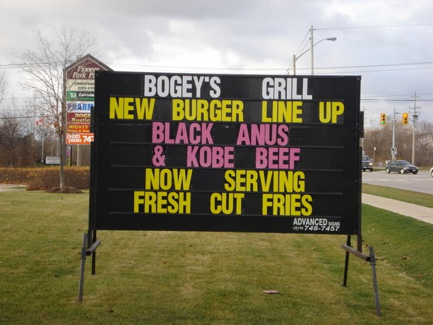 Funny Signs Black Anus Kobe Beef Posted by Ethan Jarrell at Sunday 