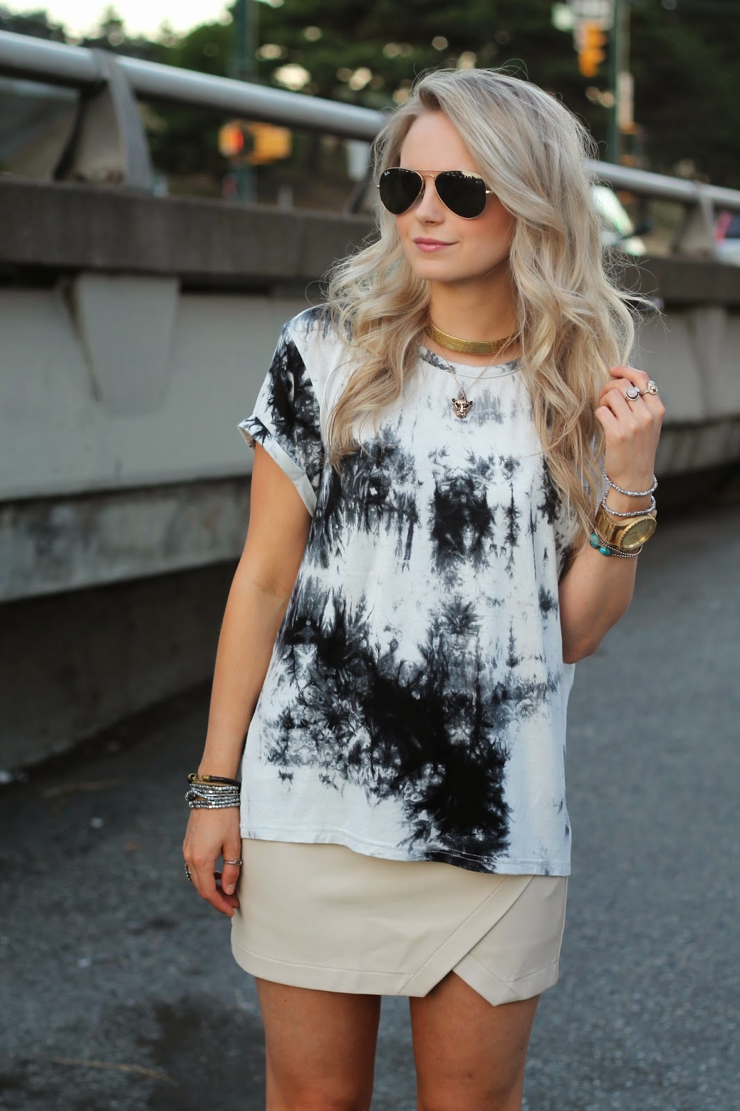 funky girly tie dye outfit