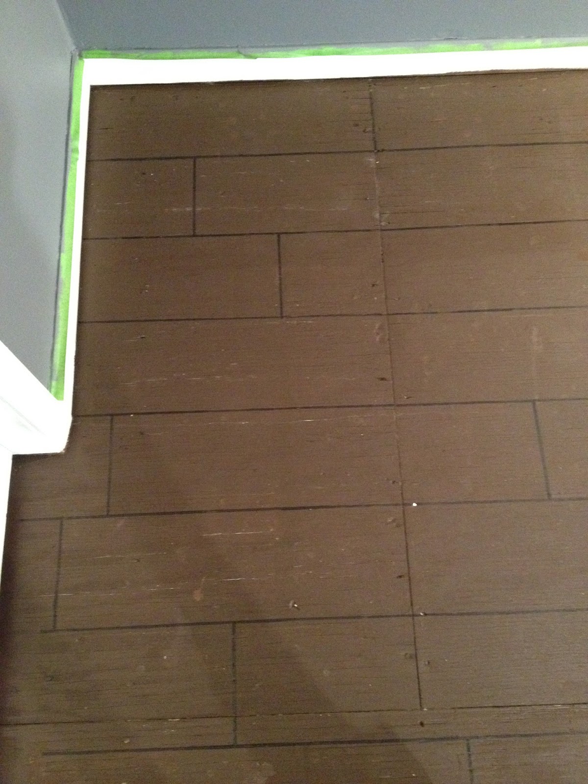 General Splendour Ugly carpet gone I painted underlayment to look