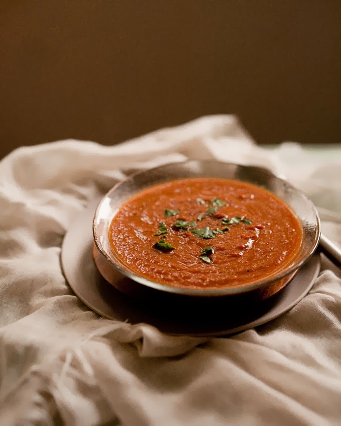 Roasted Cherry Tomato Soup / the kosher spoon