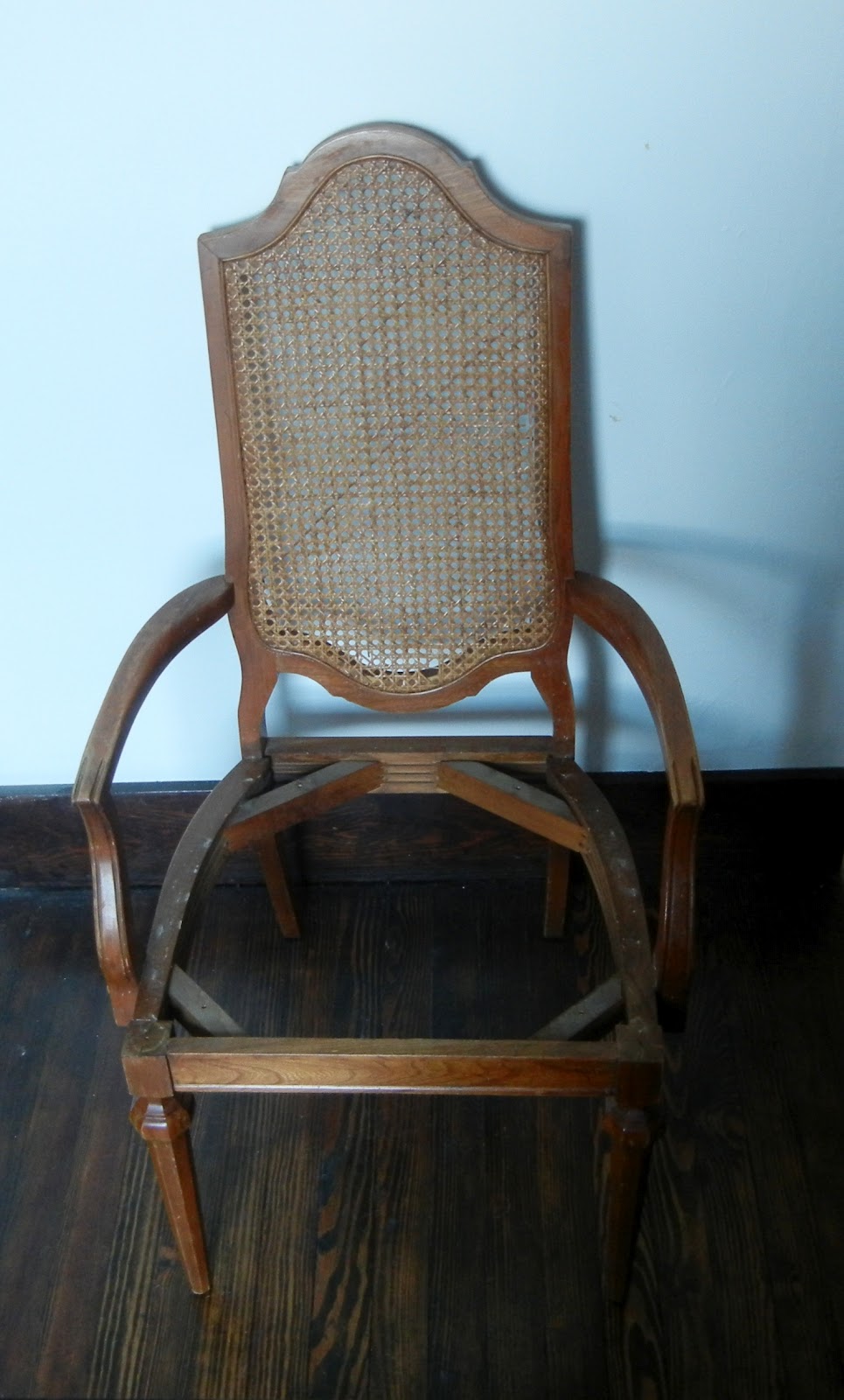 Vanceville House Another pair of Cane Back Chairs before and after