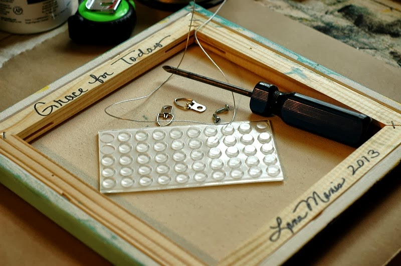 Lana Manis How to Wire a Canvas Painting