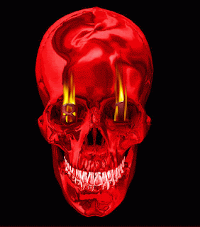 Resultado de imagem para gif skull red sem fundo