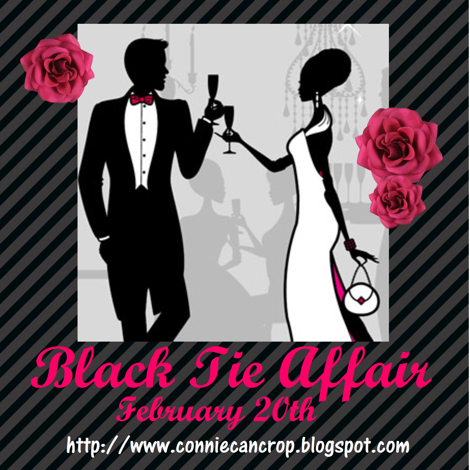 Golden Goddess Designs: Black Tie Affair Blog Hop with Connie