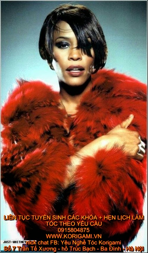 KIỂU TÓC NỮ ĐẸP, NỮ HOÀNG ÂM NHẠC THẾ GIỚI, WHITNEY HOUSTON, THE VOICE, GIỌNG CA VÀNG, DIVA NHẠC POP, NỮ HOÀNG NHẠC POP