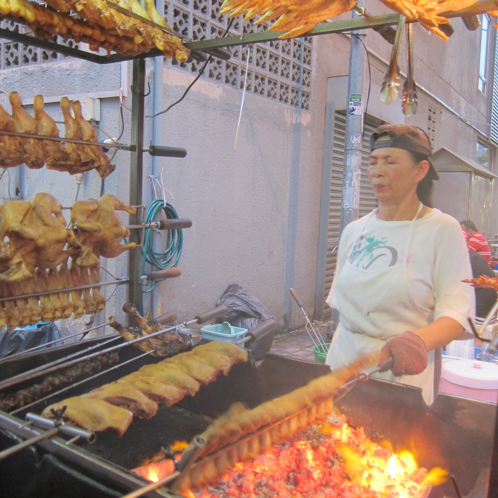 Chicken BBQ Meldrum Walk in Downtown Johor Baru, Malaysia Johor Kaki