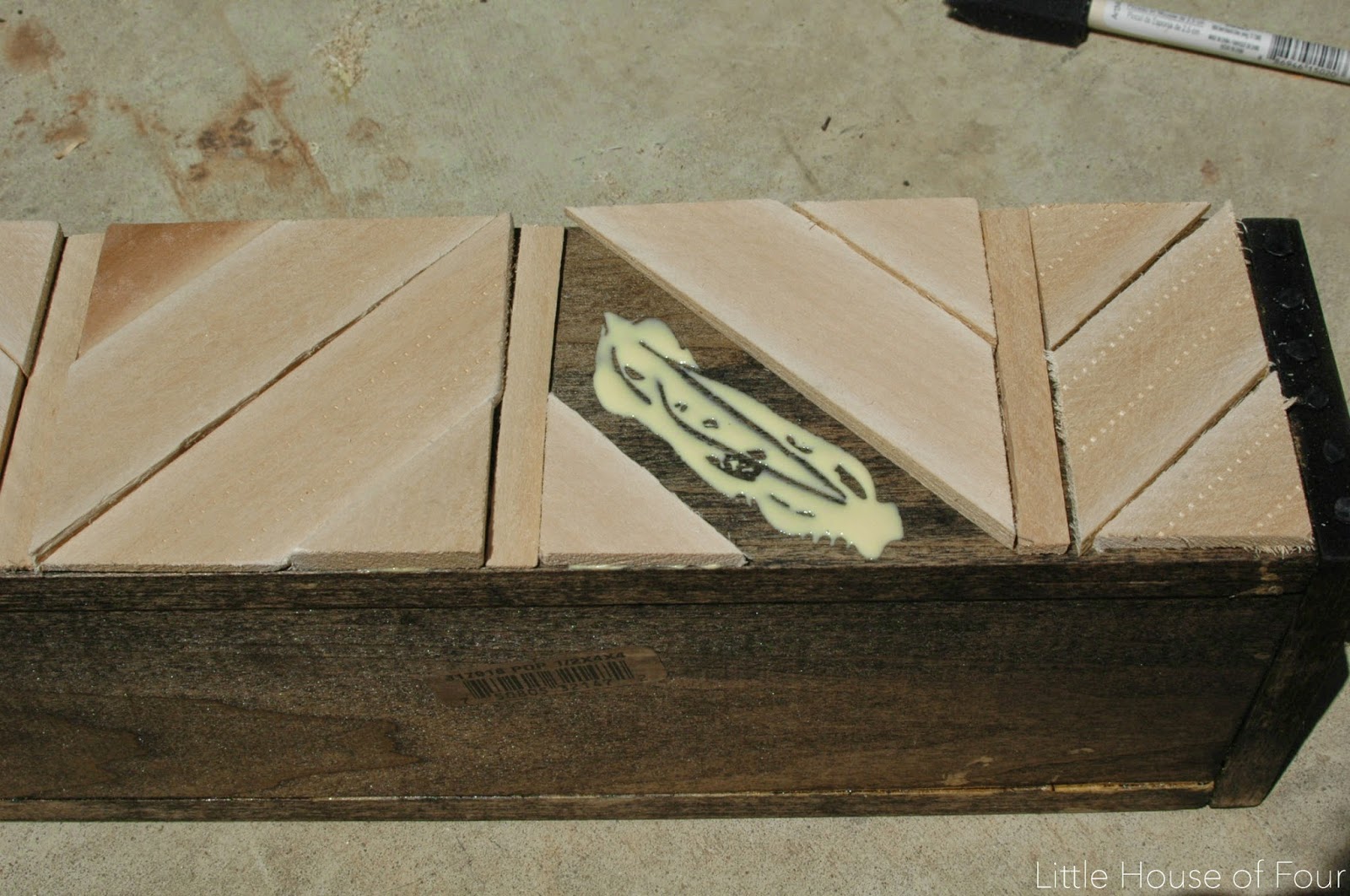 DIY Herringbone Storage Box Little House of Four Creating a