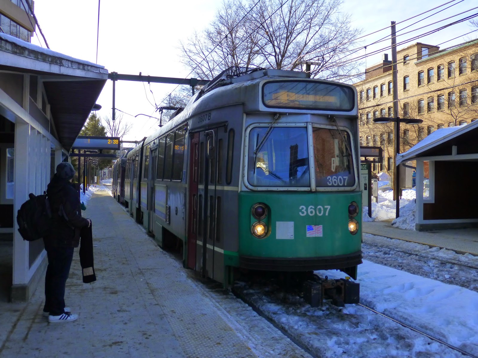 Miles on the MBTA Brookline Village