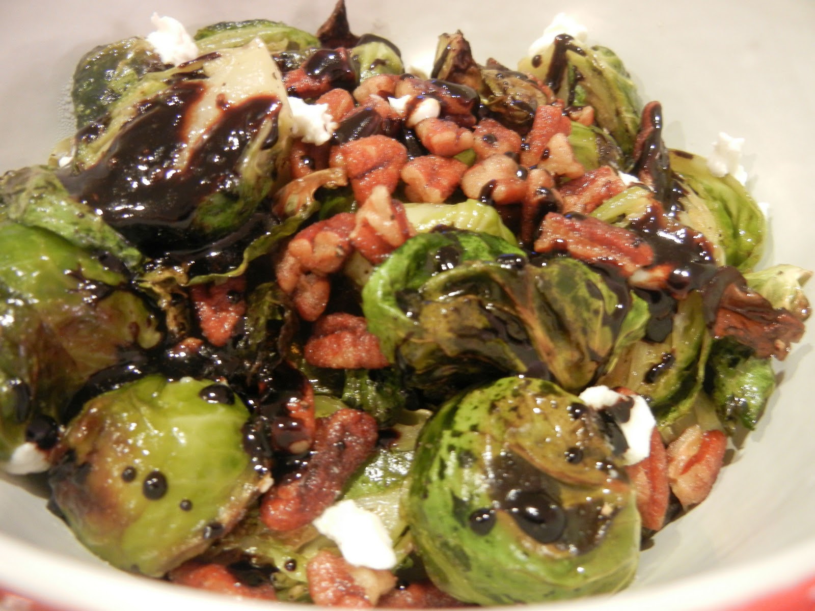 Christi's Chirps Brussels Sprouts with Balsamic Vinegar Reduction