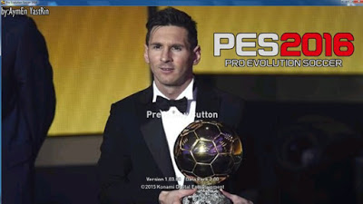 Best Messi Ballon d’or 2015 Start Screen untuk PES 2016