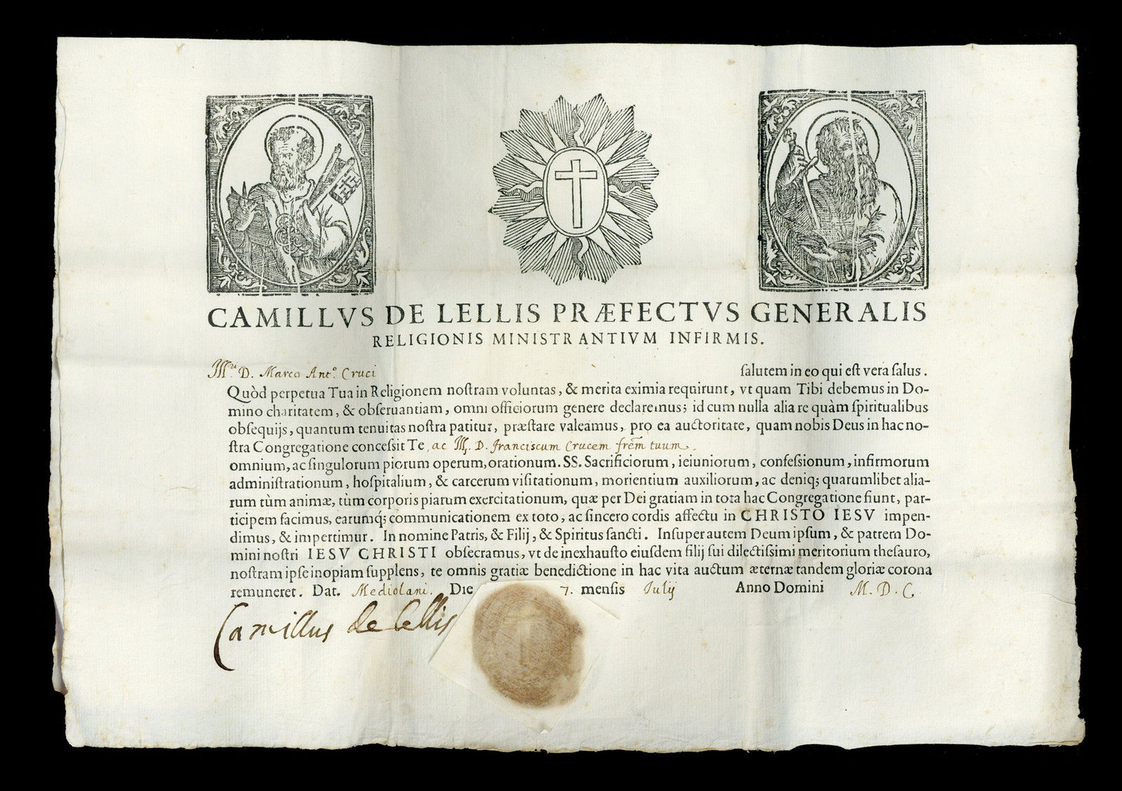 New Liturgical Movement A Relic of St Camillus de Lellis