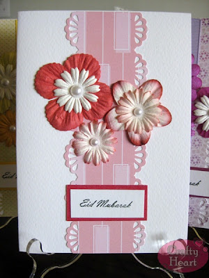 Handmade Card - Eid Mubarak in Pink