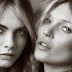 Kate Moss y Cara Delevingne, juntas para Burberry.