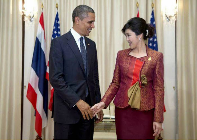 Obama with Thai Primeministress