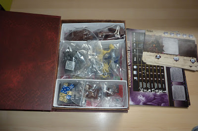 Unboxing the Kickstarter for Dungeon Saga: Dwarf Kings Quest, The Warlord of Galahir, Infernal Crypts, The Tyrant of Halpi and The Return of Valandor.