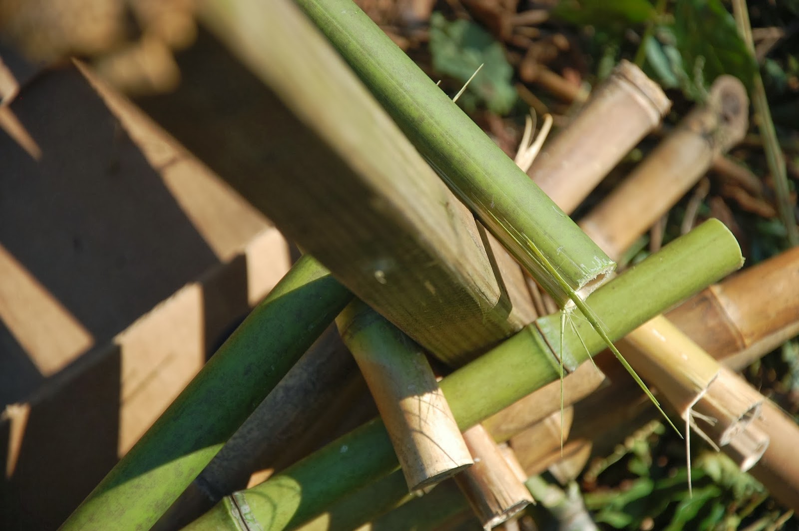 The Hippie Homestead Building a Raised Bed with Bamboo