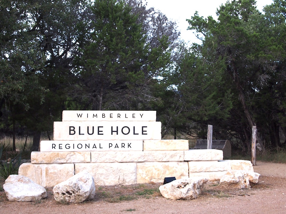The Travelling Tot The Hill Country Blue Hole in Wimberley, Texas
