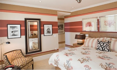 Striped Walls Bedroom Ideas Dreams House Furniture